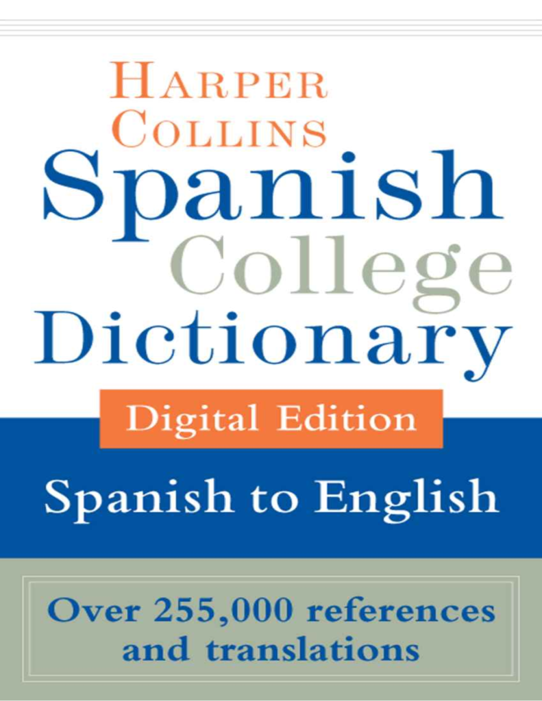 Rich Results on Google's SERP when searching for 'Spanish College Dictionary Digital Edition Spanish to English Book'
