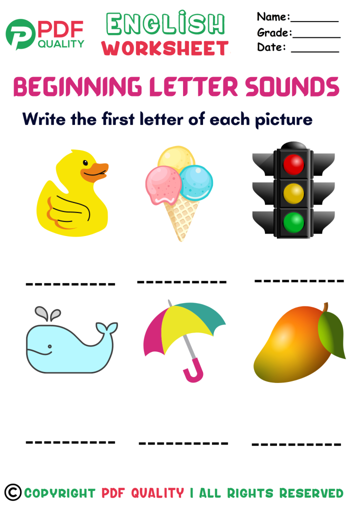 Beginning Letter Sounds (b)
