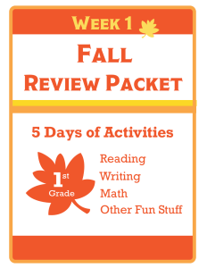 fall-review-packet-1st-grade-week-1